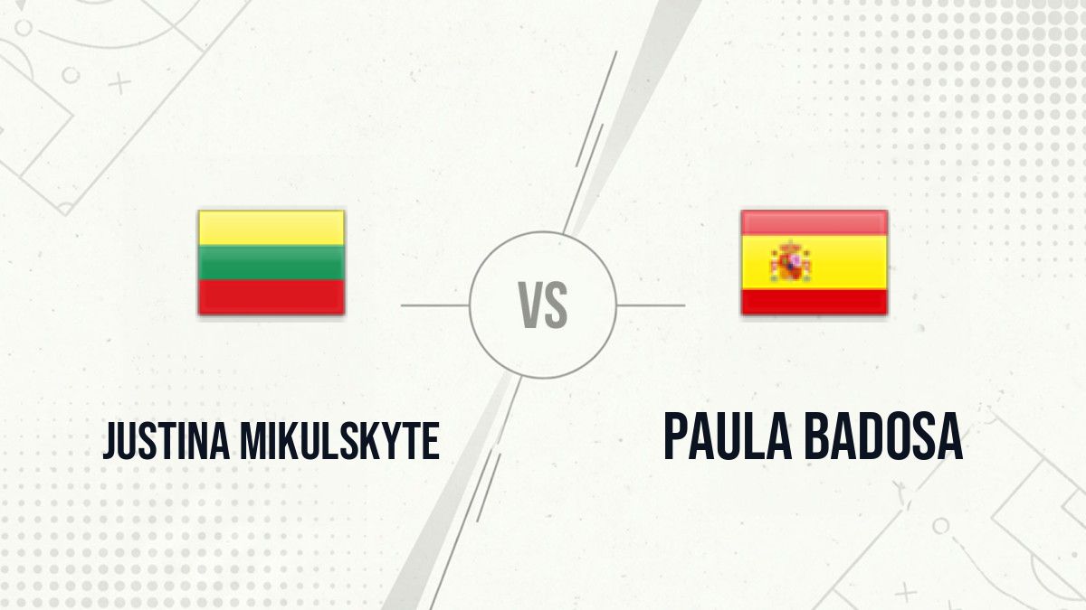 Pronostic Justina Mikulskyte Paula Badosa