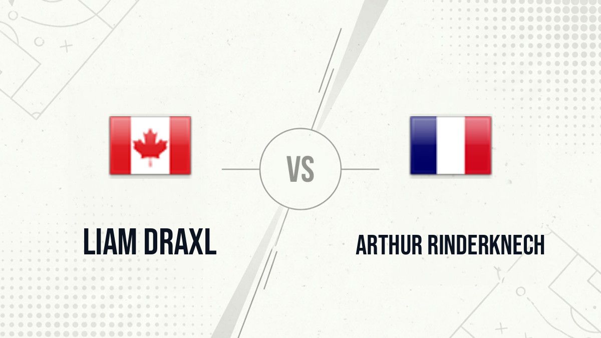 Pronostic Liam Draxl Arthur Rinderknech
