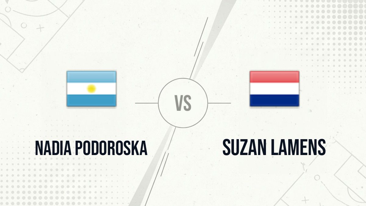 Pronostic Nadia Podoroska Suzan Lamens