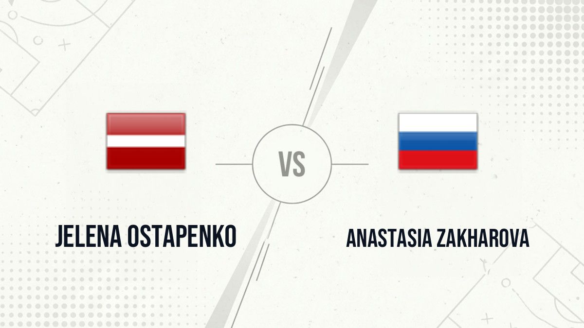 Pronostic Jelena Ostapenko Anastasia Zakharova