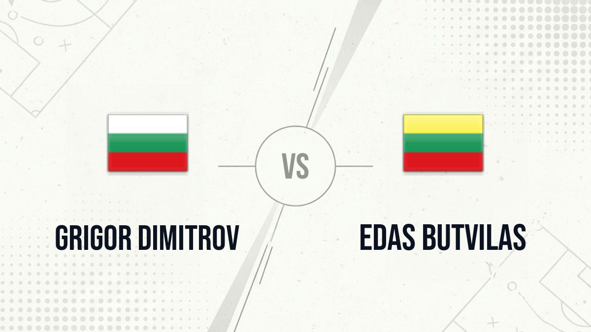 Pronostic Grigor Dimitrov Edas Butvilas