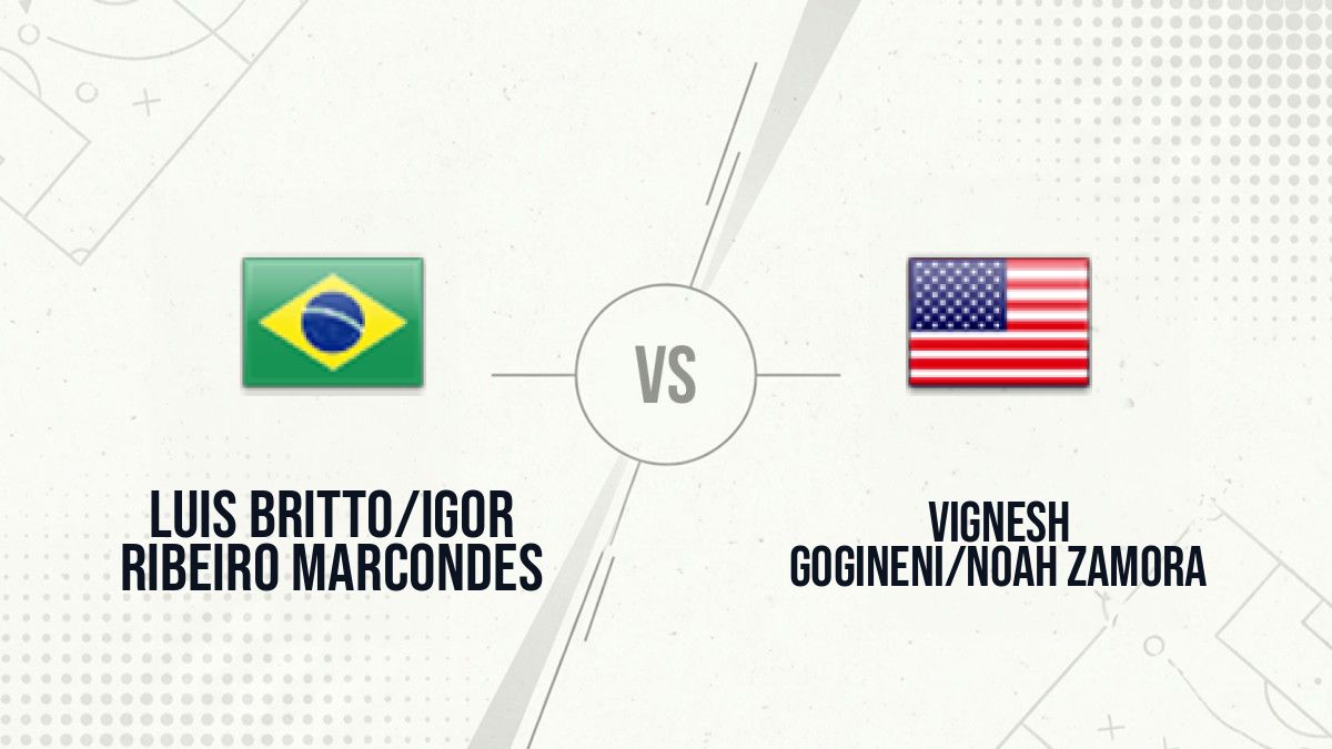 Pronostic Luis Britto/Igor Ribeiro Marcondes Vignesh Gogineni/Noah Zamora