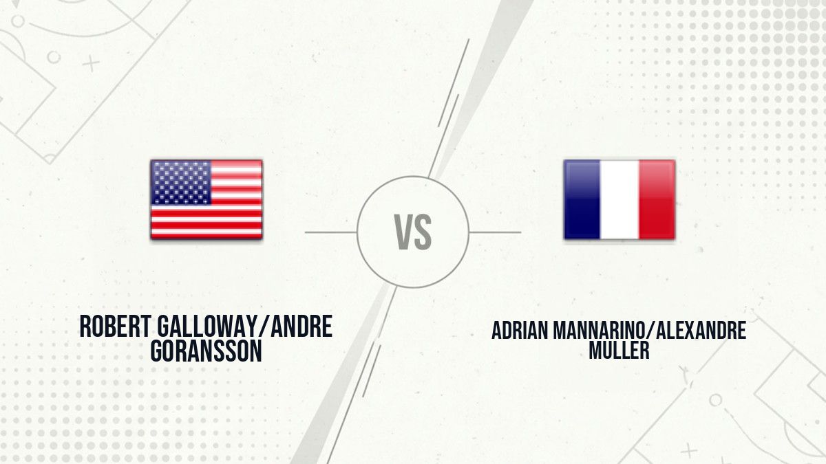 Pronostic Robert Galloway/Andre Goransson Adrian Mannarino/Alexandre Muller