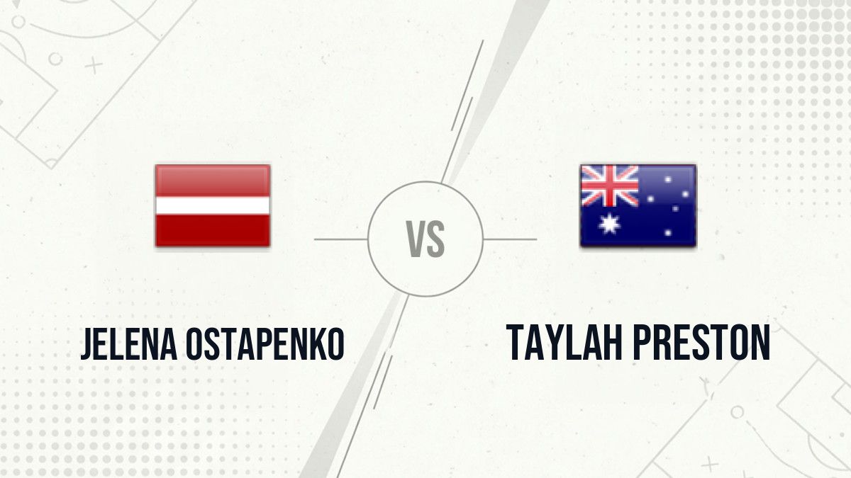 Pronostic Jelena Ostapenko Taylah Preston