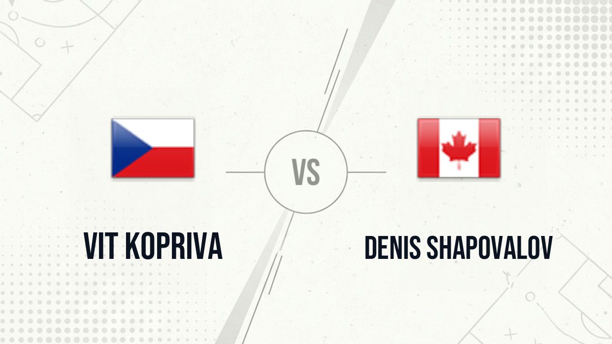 Pronostic Vit Kopriva Denis Shapovalov