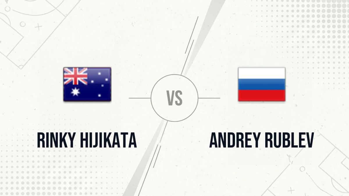 Pronostic Rinky Hijikata Andrey Rublev