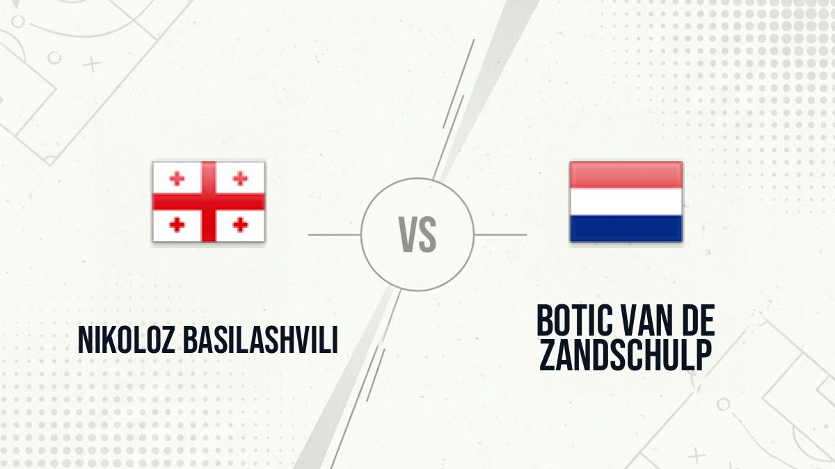 Pronostic Nikoloz Basilashvili Botic van de Zandschulp