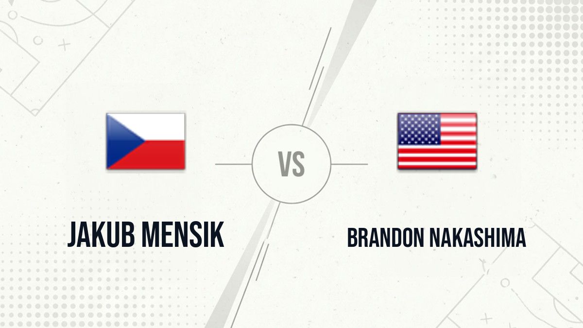 Pronostic Jakub Mensik Brandon Nakashima