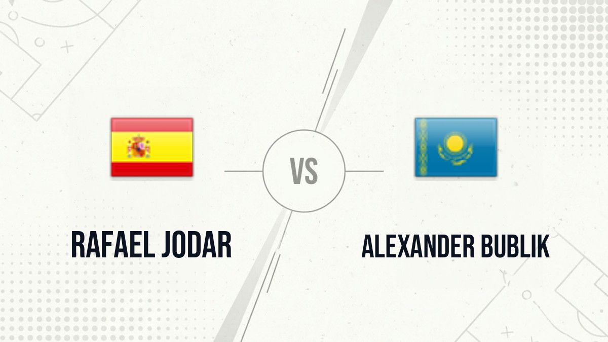 Pronostic Rafael Jodar Alexander Bublik