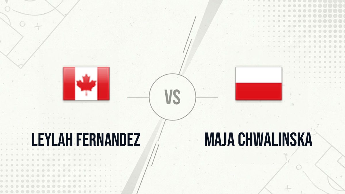 Pronostic Leylah Fernandez Maja Chwalinska