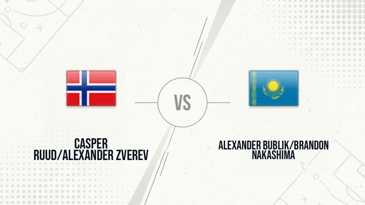 Pronostic Casper Ruud/Alexander Zverev Alexander Bublik/Brandon Nakashima