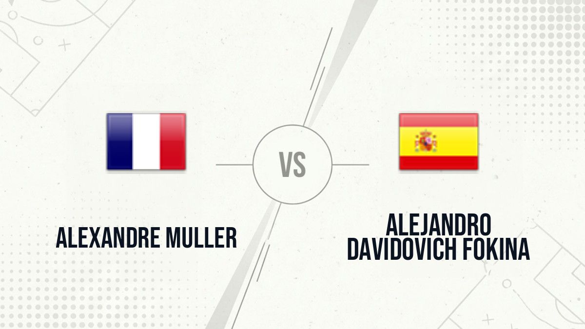 Pronostic Alexandre Muller Alejandro Davidovich Fokina