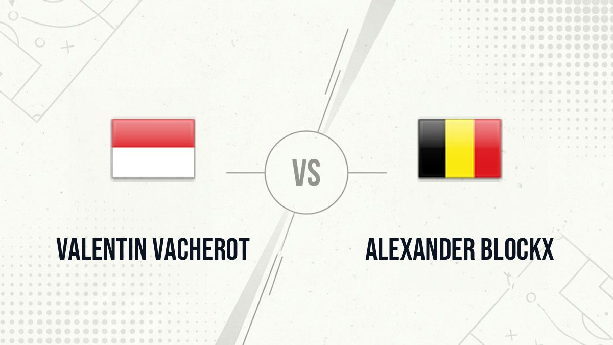 Pronostic Valentin Vacherot Alexander Blockx