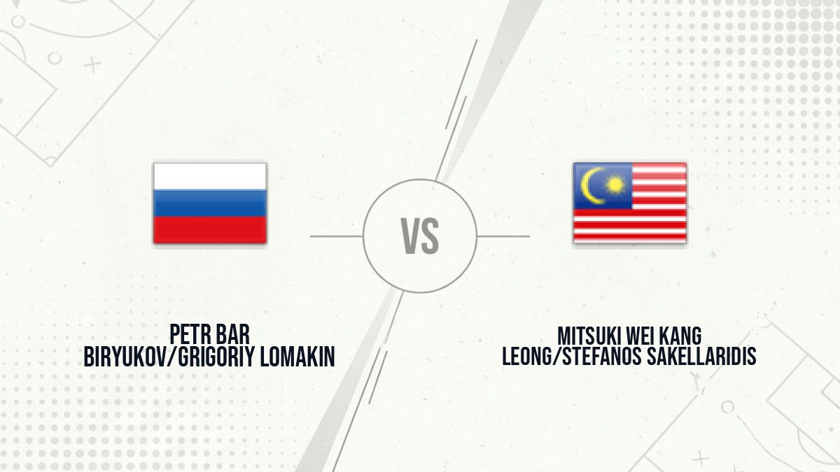Pronostic Petr Bar Biryukov/Grigoriy Lomakin Mitsuki Wei Kang Leong/Stefanos Sakellaridis