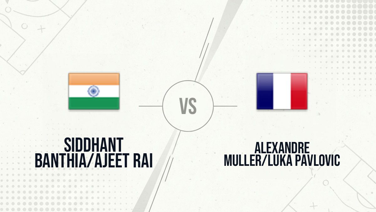 Pronostic Siddhant Banthia/Ajeet Rai Alexandre Muller/Luka Pavlovic