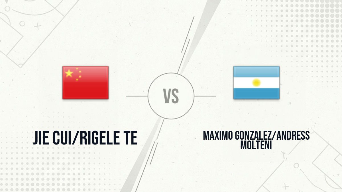 Pronostic Jie Cui/Rigele Te Maximo Gonzalez/Andress Molteni