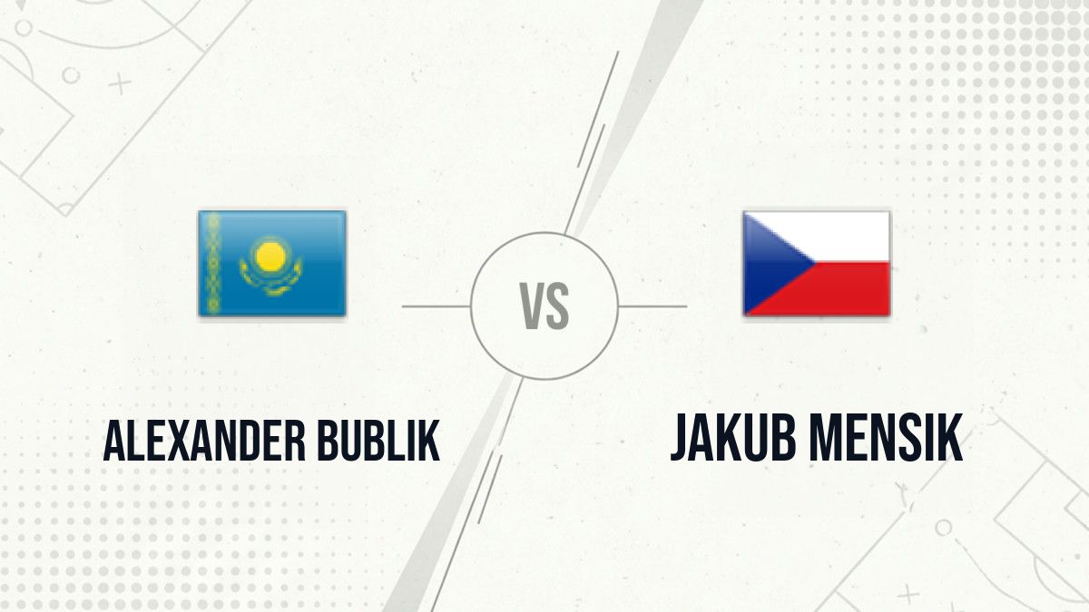 Pronostic Alexander Bublik Jakub Mensik
