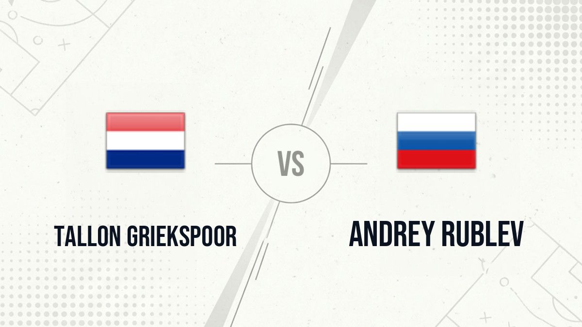 Pronostic Tallon Griekspoor Andrey Rublev