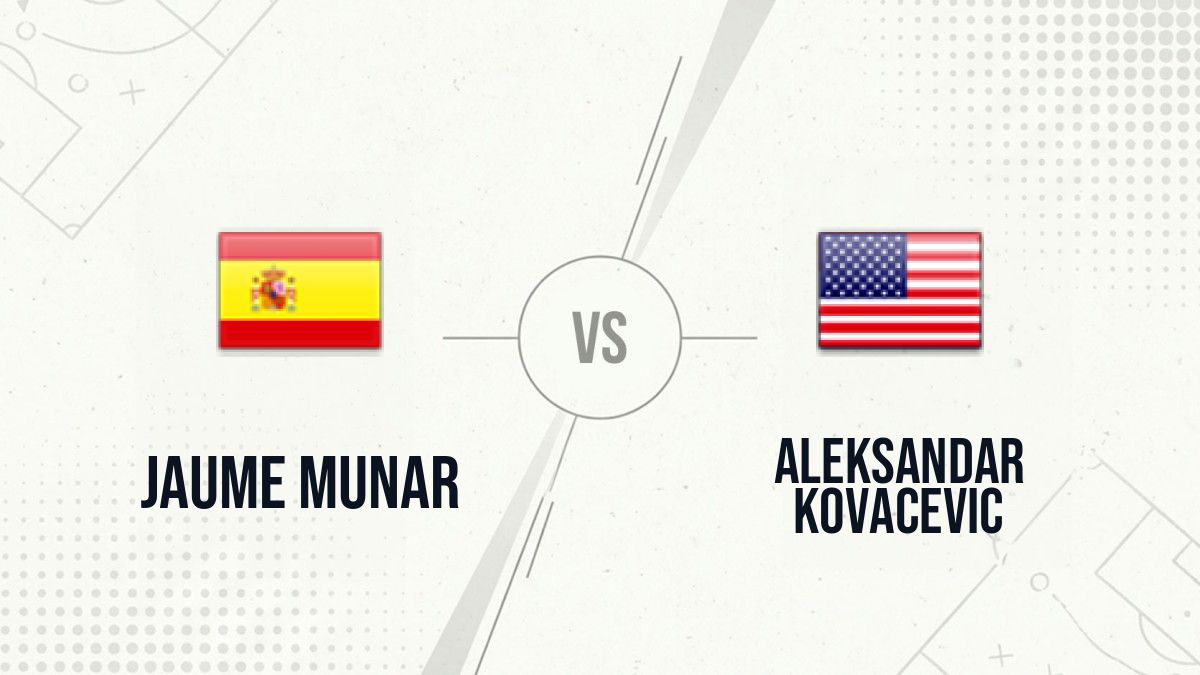 Pronostic Jaume Munar Aleksandar Kovacevic
