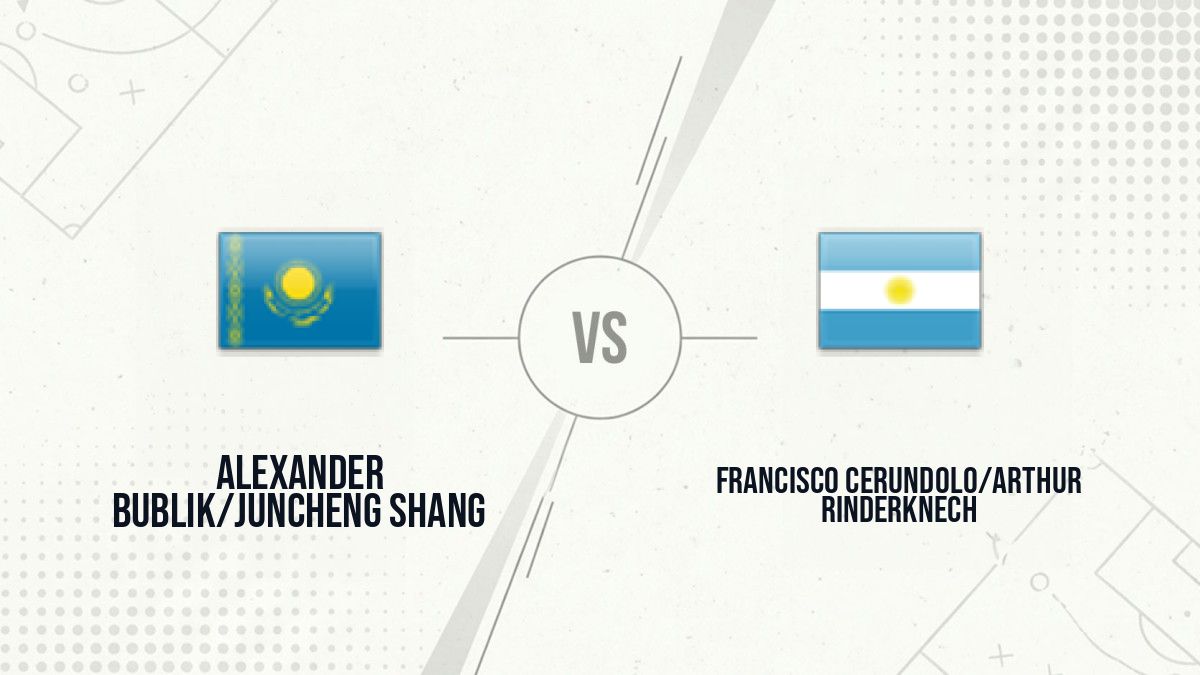 Pronostic Alexander Bublik/Juncheng Shang Francisco Cerundolo/Arthur Rinderknech