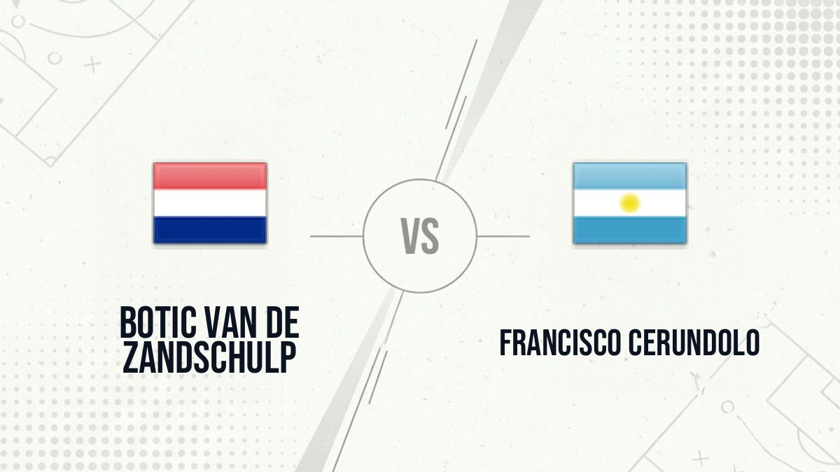 Pronostic Botic van de Zandschulp Francisco Cerundolo