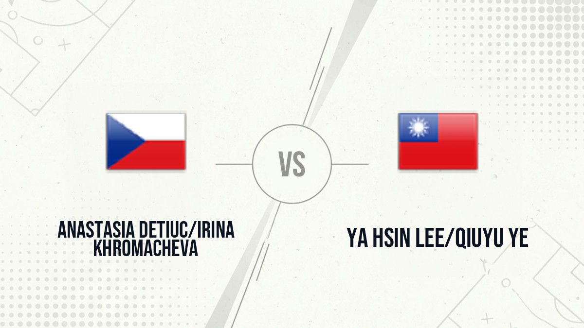 Pronostic Anastasia Detiuc/Irina Khromacheva Ya Hsin Lee/Qiuyu Ye