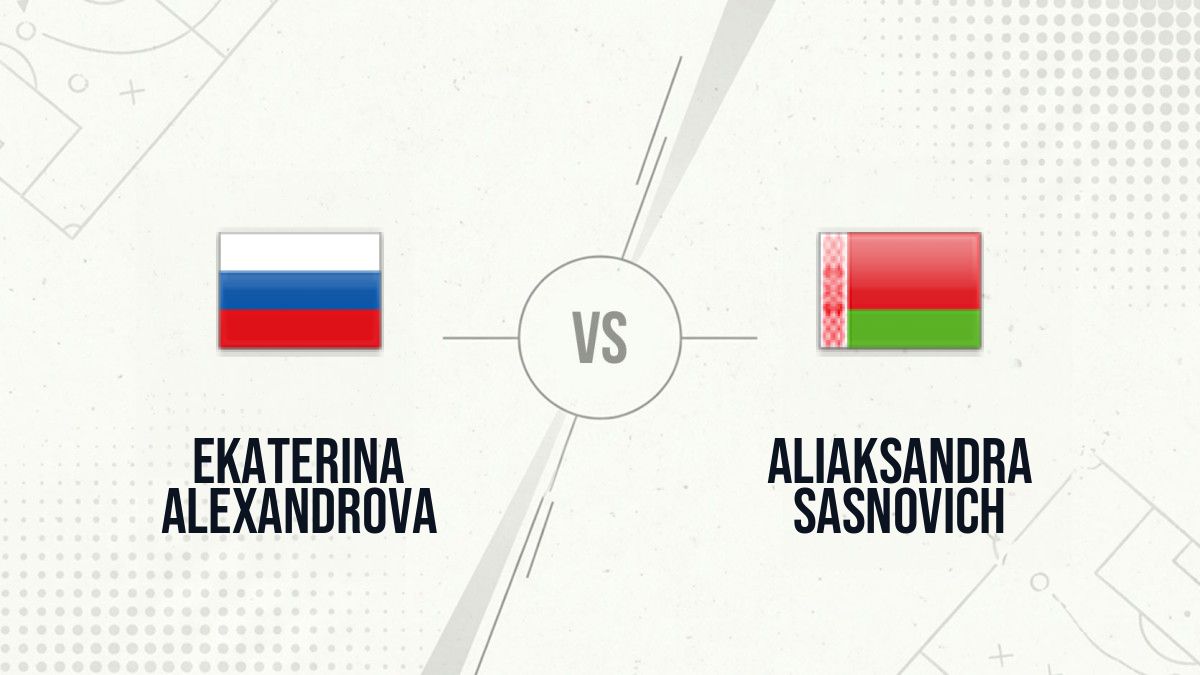 Pronostic Ekaterina Alexandrova Aliaksandra Sasnovich