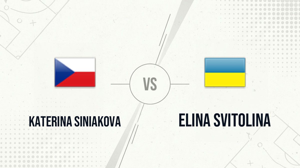 Pronostic Katerina Siniakova Elina Svitolina