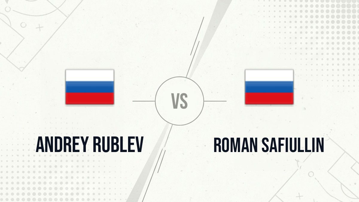 Pronostic Andrey Rublev Roman Safiullin