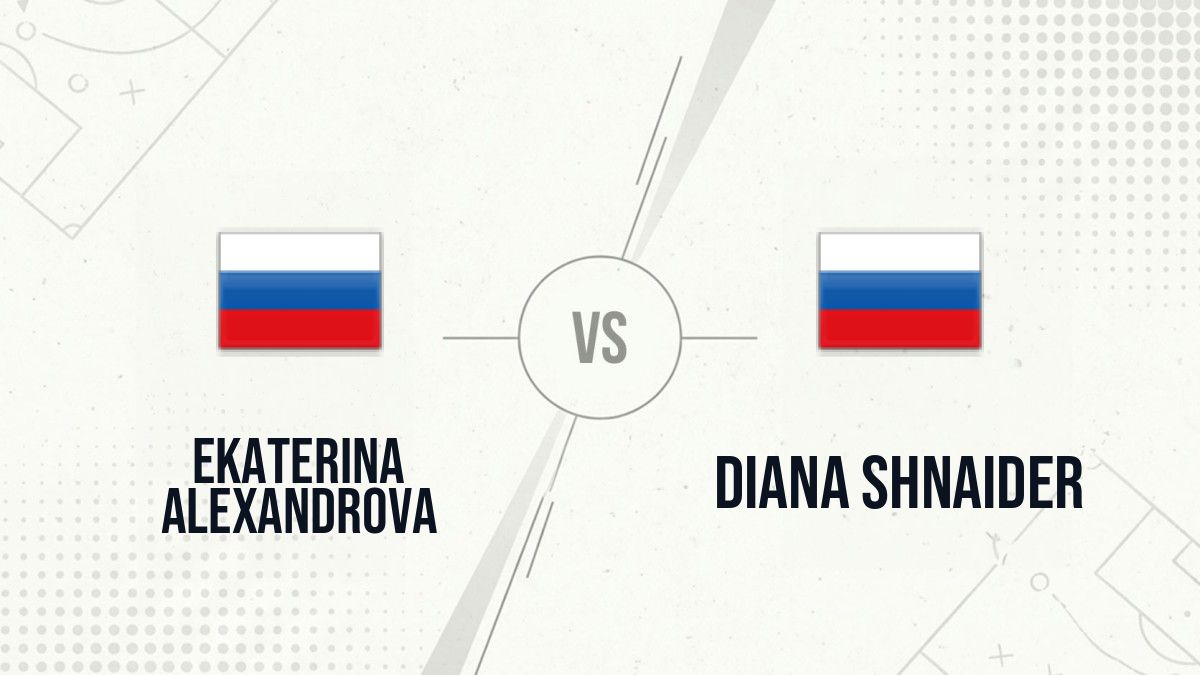 Pronostic Ekaterina Alexandrova Diana Shnaider