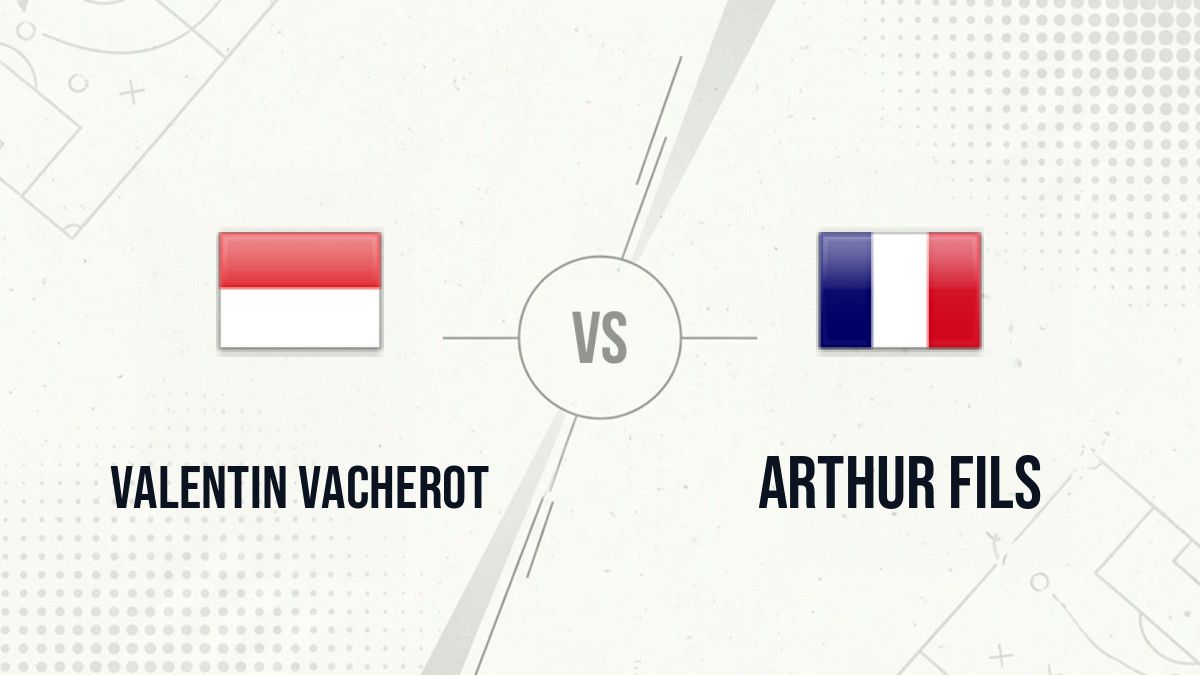 Pronostic Valentin Vacherot Arthur Fils