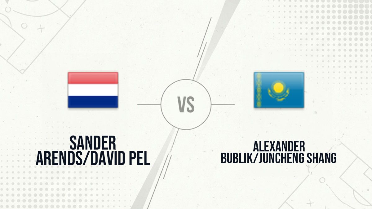 Pronostic Sander Arends/David Pel Alexander Bublik/Juncheng Shang