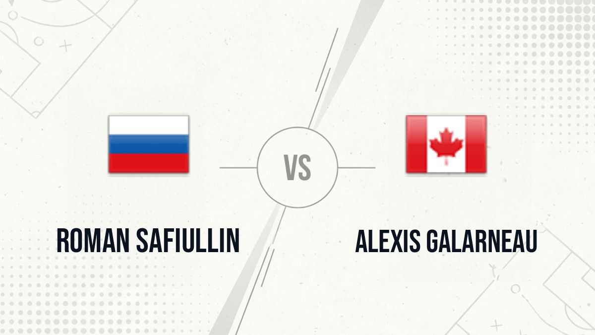 Pronostic Roman Safiullin Alexis Galarneau