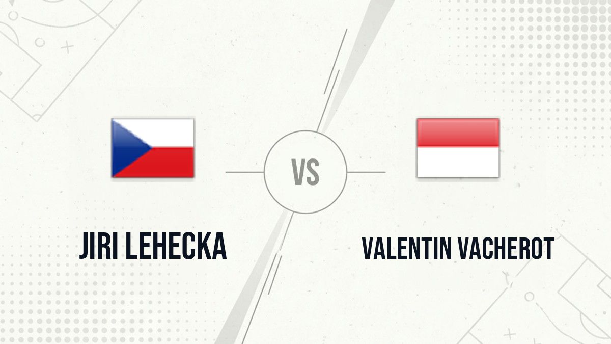 Pronostic Jiri Lehecka Valentin Vacherot
