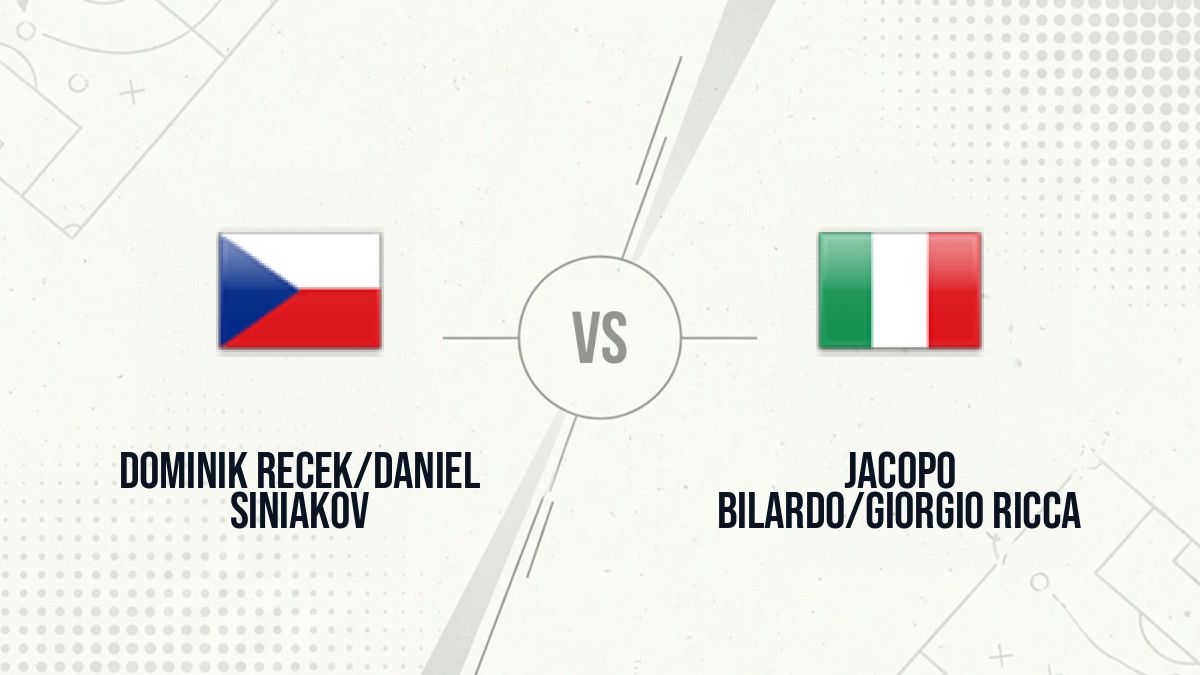 Pronostic Dominik Recek/Daniel Siniakov Jacopo Bilardo/Giorgio Ricca