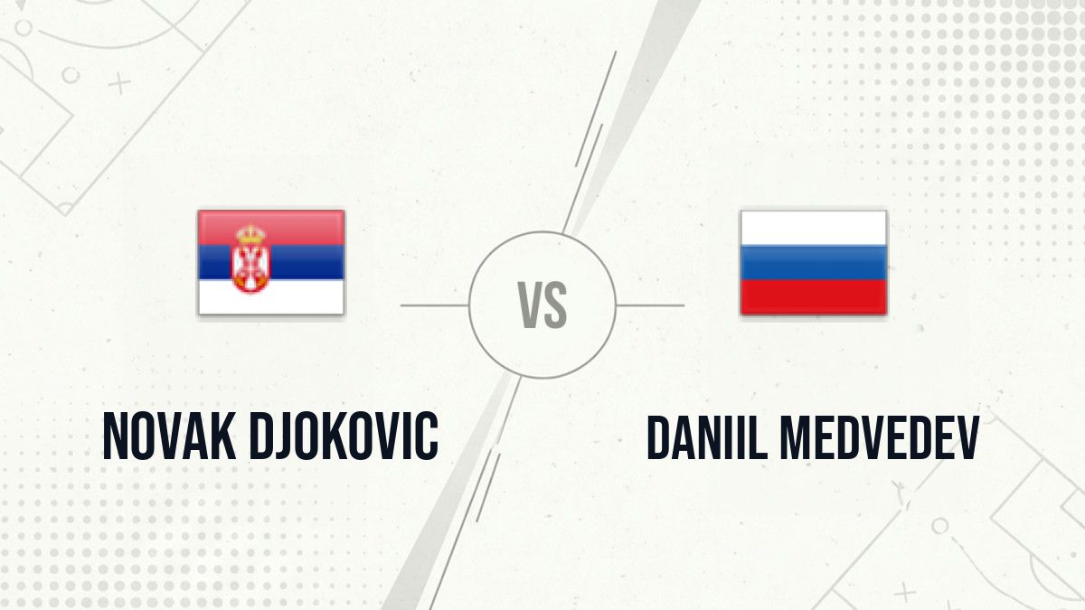 Pronostic Novak Djokovic Daniil Medvedev