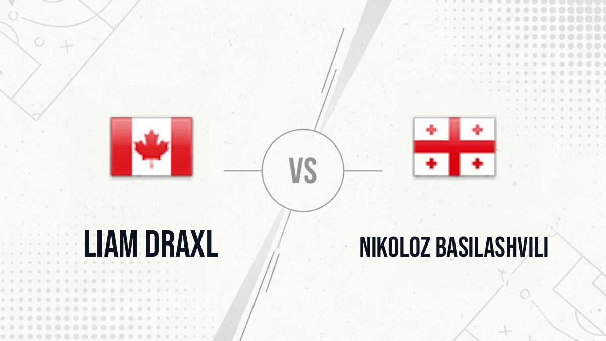 Pronostic Liam Draxl Nikoloz Basilashvili