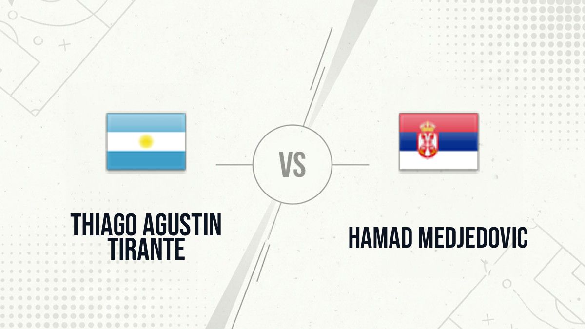 Pronostic Thiago Agustin Tirante Hamad Medjedovic