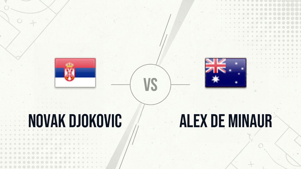 Pronostic Novak Djokovic Alex de Minaur