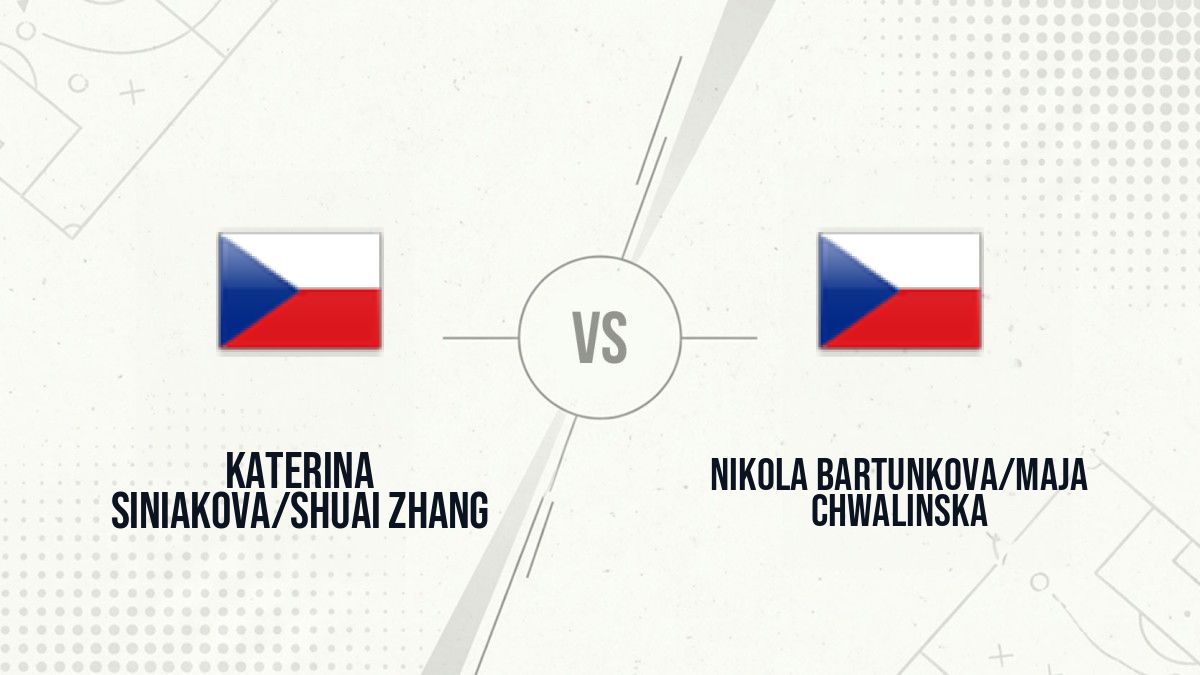 Pronostic Katerina Siniakova/Shuai Zhang Nikola Bartunkova/Maja Chwalinska