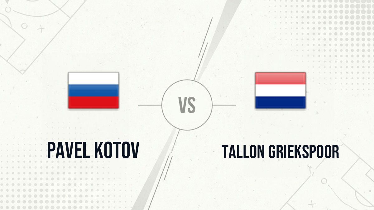 Pronostic Pavel Kotov Tallon Griekspoor