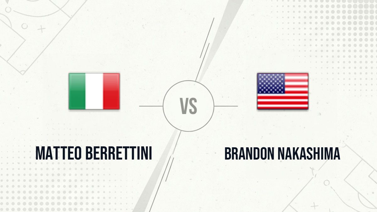 Pronostic Matteo Berrettini Brandon Nakashima