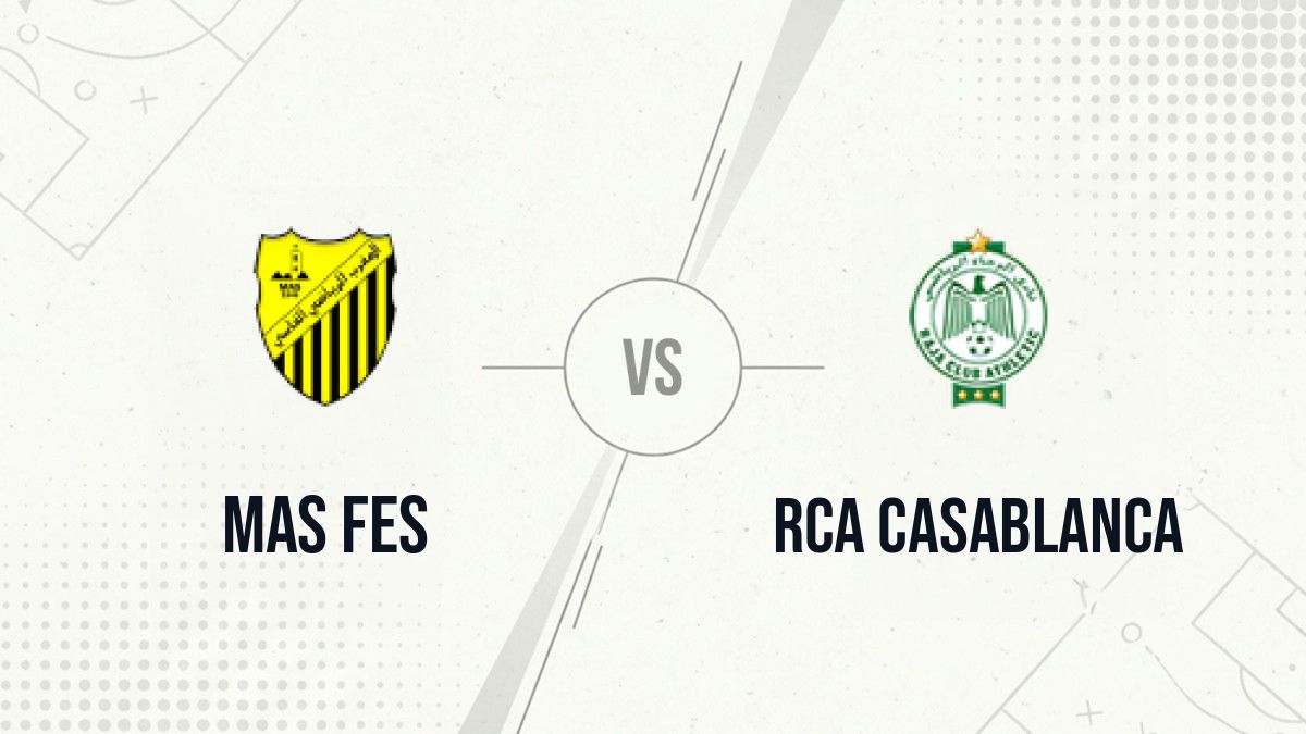 Pronostic MAS Fes RCA Casablanca