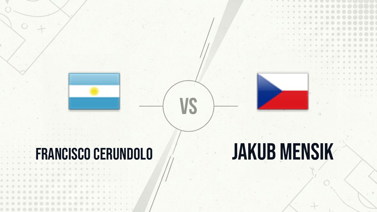 Pronostic Francisco Cerundolo Jakub Mensik