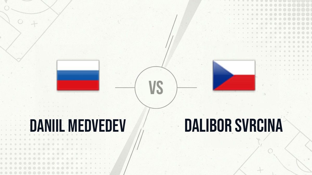 Pronostic Daniil Medvedev Dalibor Svrcina