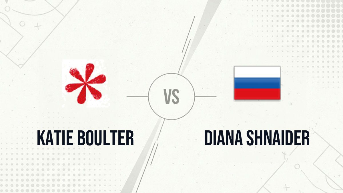 Pronostic Katie Boulter Diana Shnaider