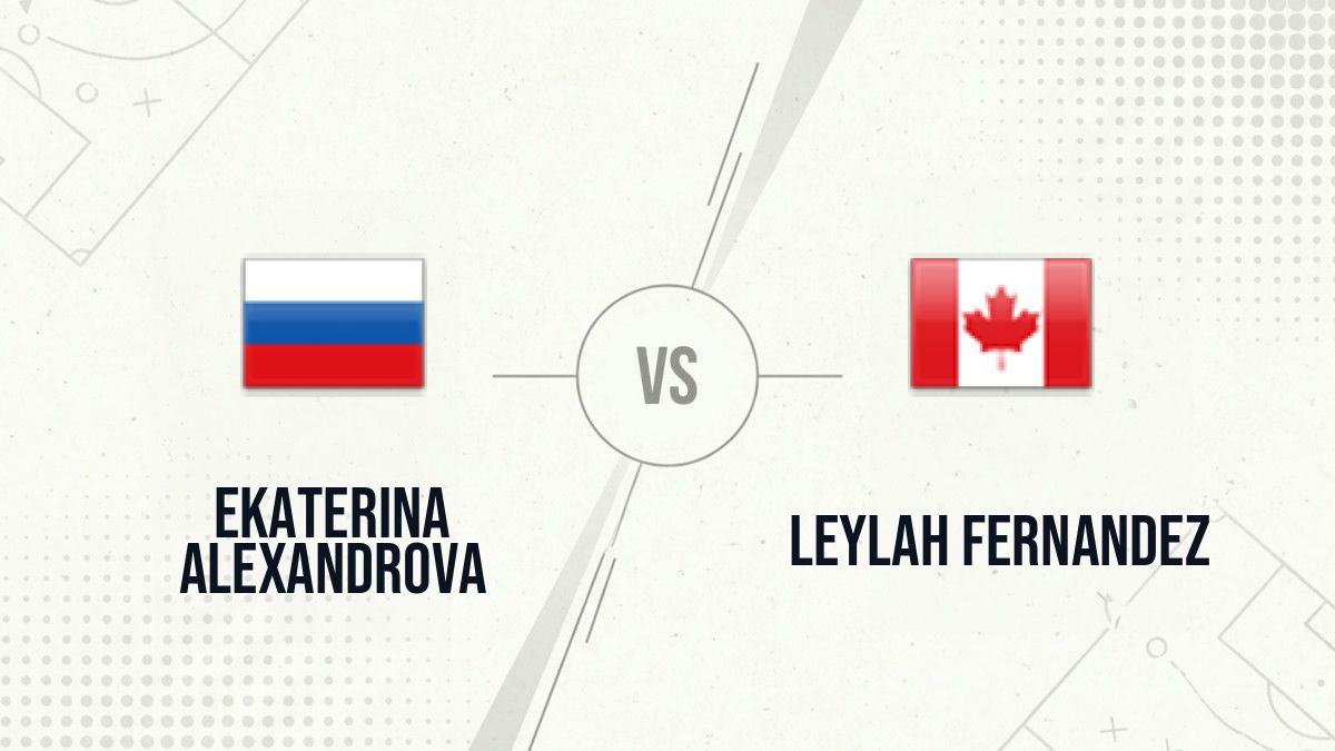 Pronostic Ekaterina Alexandrova Leylah Fernandez