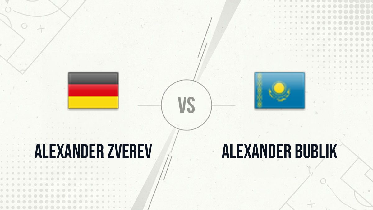 Pronostic Alexander Zverev Alexander Bublik