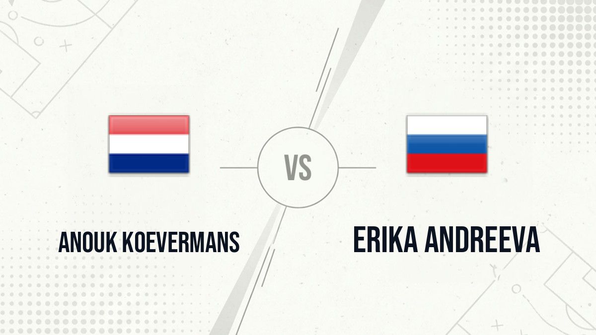 Pronostic Anouk Koevermans Erika Andreeva