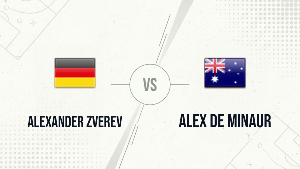 Pronostic Alexander Zverev Alex de Minaur